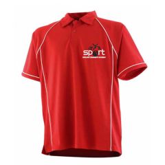 Boys Red PE Polo - Embroidered with Oxclose Community Academy Sports logo