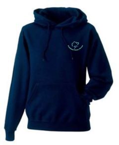 Navy Hoodie - Embroidered with Ponteland Primary School Logo