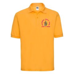 Gold PE Polo Shirt - Embroidered with Collingwood Primary School Logo