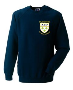Navy Sweatshirt Crew Neck - Embroidered With Ravenswood Primary School Logo