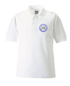 White Polo Shirt with Redesdale Primary School logo