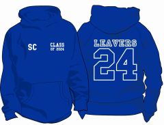 Royal Blue Redesdale Primary Leavers Hoodie - Class of Print L/B + Leavers Print on back