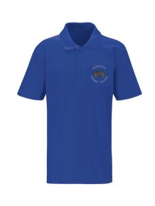 Royal Blue Polo Shirt with Redesdale Primary School logo