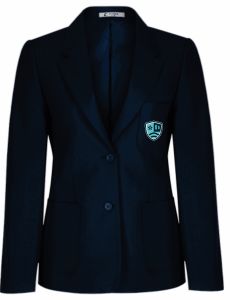 Navy Girls Contemporary Blazer (AGB) - Embroidered with Rye Hills Academy Logo