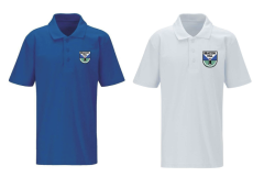 White or Royal Classic Polo - Embroidered With Beacon Hill School Logo