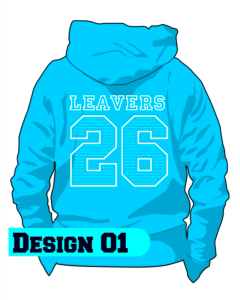 Leavers Hoodie 2026 - Embroidered with Hadrian Park Primary School Logo & Printed leavers design on back