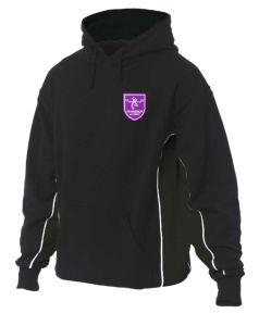 PE Hoody Black/White (Optional) - Embroidered with Staindrop Academy Logo