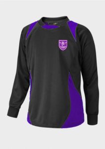 Boys PE Shirt Black/Purple - Embroidered with Staindrop Academy Logo