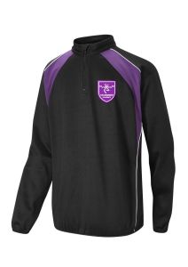 PE Mid-Layer Black/Purple (Optional) - Embroidered with Staindrop Academy Logo