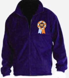 Purple Fleece embroidered with Seaton Sluice First School Logo