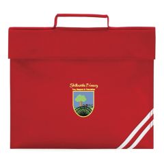 Red Bookbag - Embroidered With Shilbottle Primary School Logo