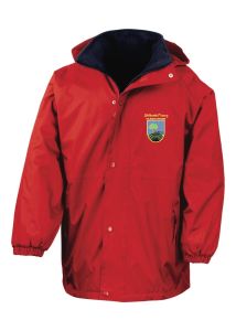 Red Stormproof Coat - Embroidered With Shilbottle Primary School Logo