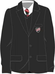 Boys Black Contemporary Blazer (ABB) - Embroidered with Shotton Hall Academy Logo