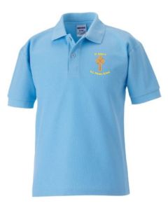 Sky Polo - Embroidered with St Aidan's RC Primary School Logo