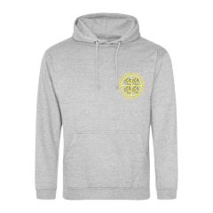 Heather Grey Hoodie - Embroidered with St Bartholomew's C of E Primary School Logo + Printed on the back SPORT