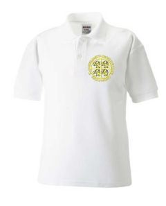 White Polo - Embroidered with St Bartholomew's C of E Primary School Logo