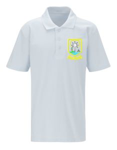 White Polo Shirt (RECEPTION ONLY) - Embroidered with Star of the Sea School Logo
