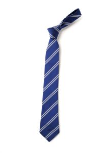 Royal/White Striped Stead Lane Primary Clip On School Tie (Years 5&6 Only)