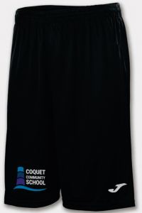 Joma Nobel Black PE Shorts - Embroidered with Coquet Community School logo (optional)