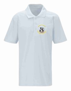 White Polo Shirt - Embroidered with Westmoor Primary School Logo