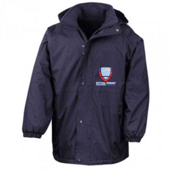 Navy Result Stormproof Coat - Embroidered with Bothal School logo