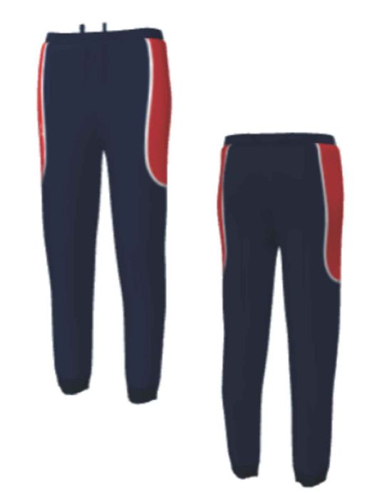 Jogging Bottoms (Navy/Red/White) - Embroidered with Dame Allan's Junior  School Logo (Nursery-Year 2 ONLY)