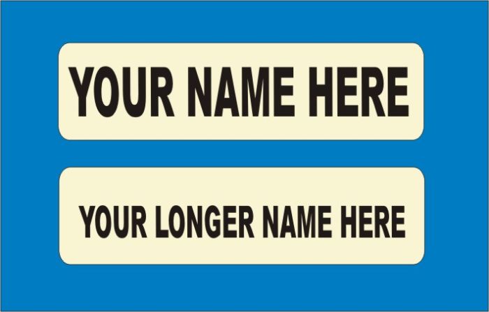 Iron On Name Labels X 15