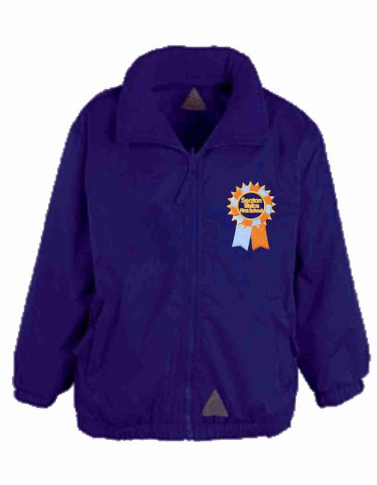 Purple Mistral Jacket/Fleece Embroidered with the Seaton Sluice First  School Logo